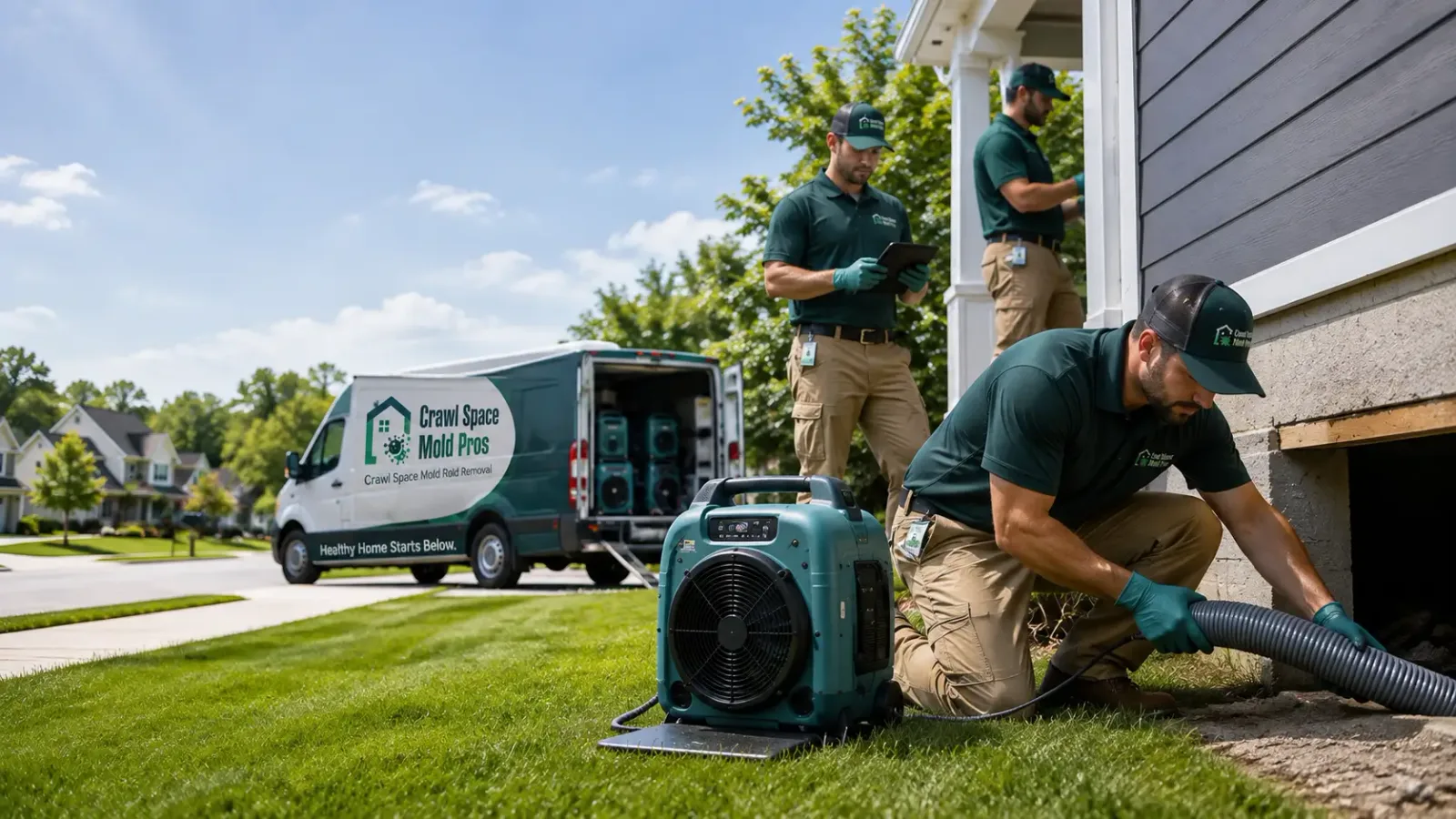 Crawl Space Mold Removal in Sidney, IL